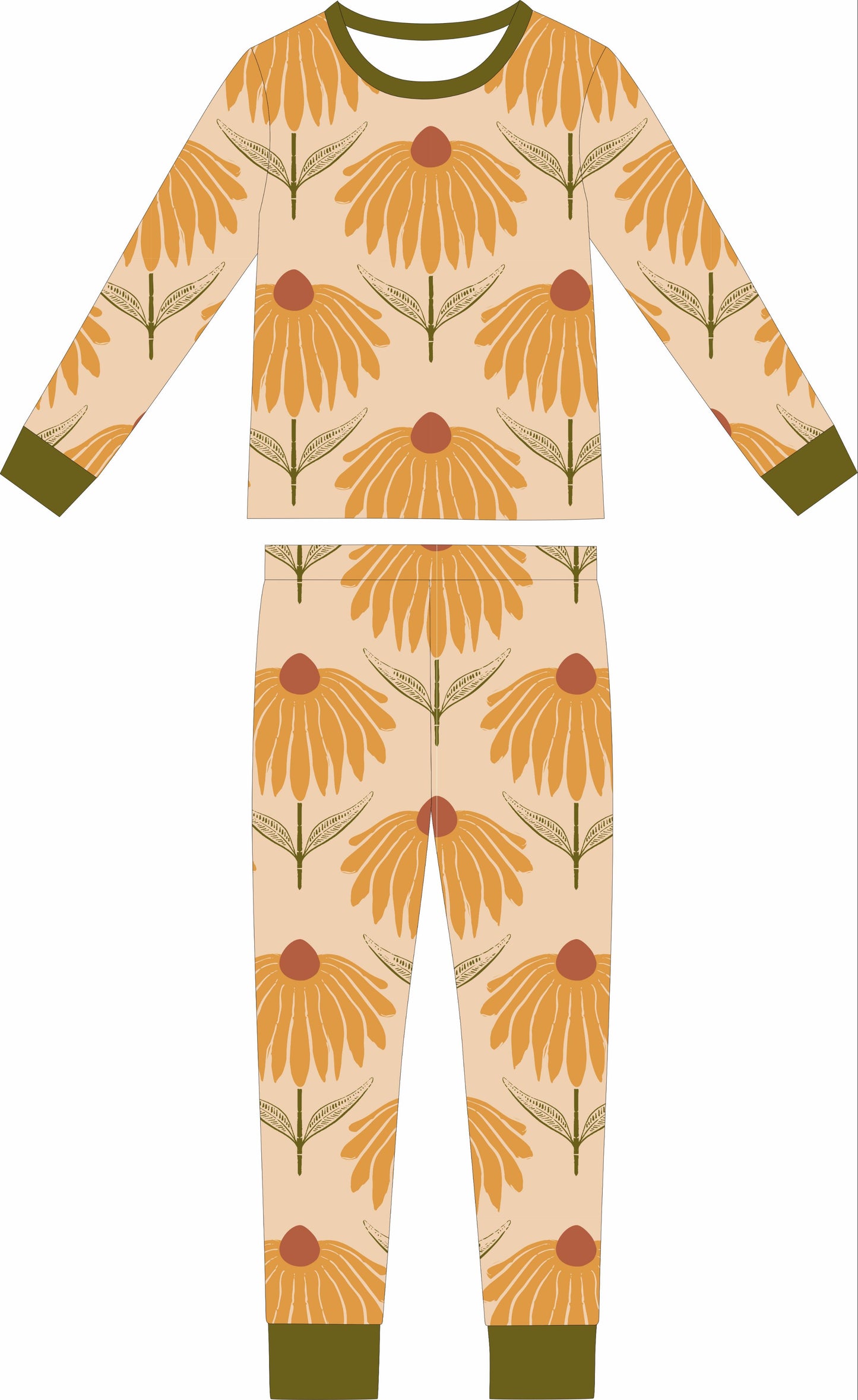 Convertible Two-Way Zipper One Piece | Sunflower