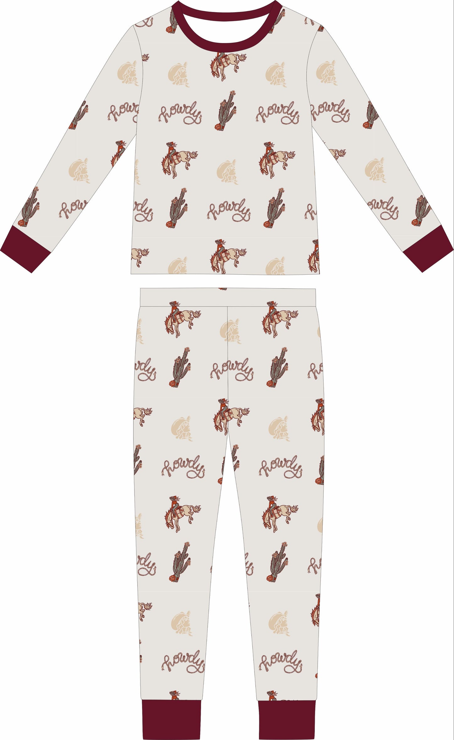 Bamboo Ruffle Loungewear | Howdy Cowgirl