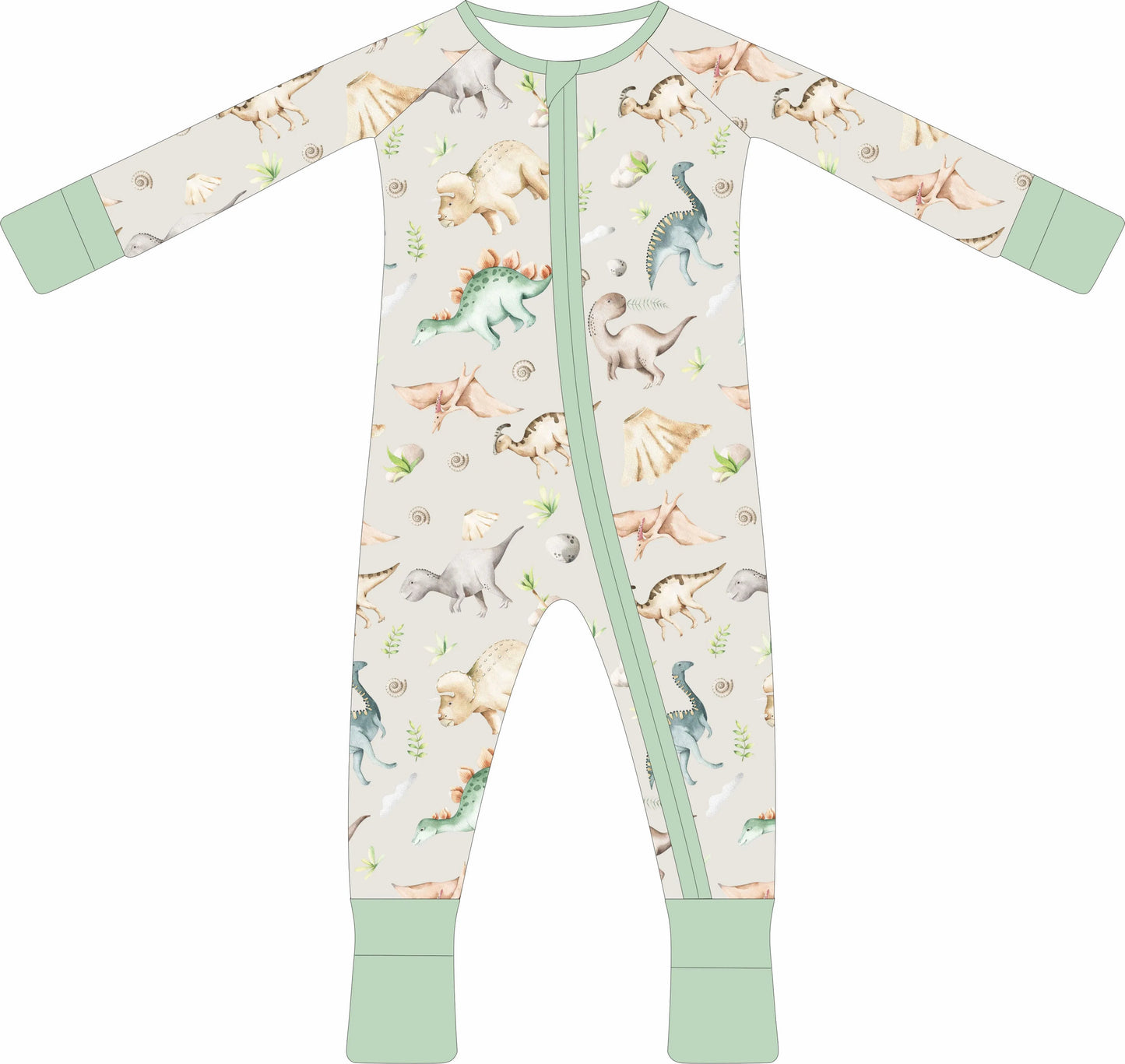 (PREORDER SPRING) Convertible Two-Way Ruffled Zipper One Piece | Dino Den