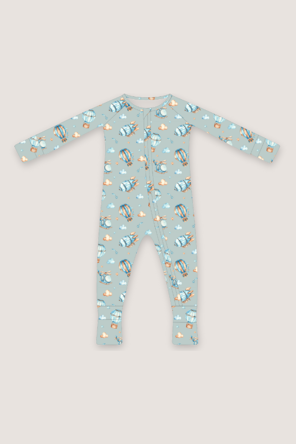 (PREORDER JUNE) Bamboo Loungewear | Blue Hot Air Balloons