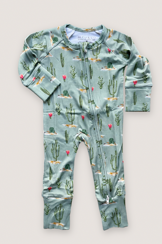 Convertible Two-Way Zipper One Piece | Sage Cactus