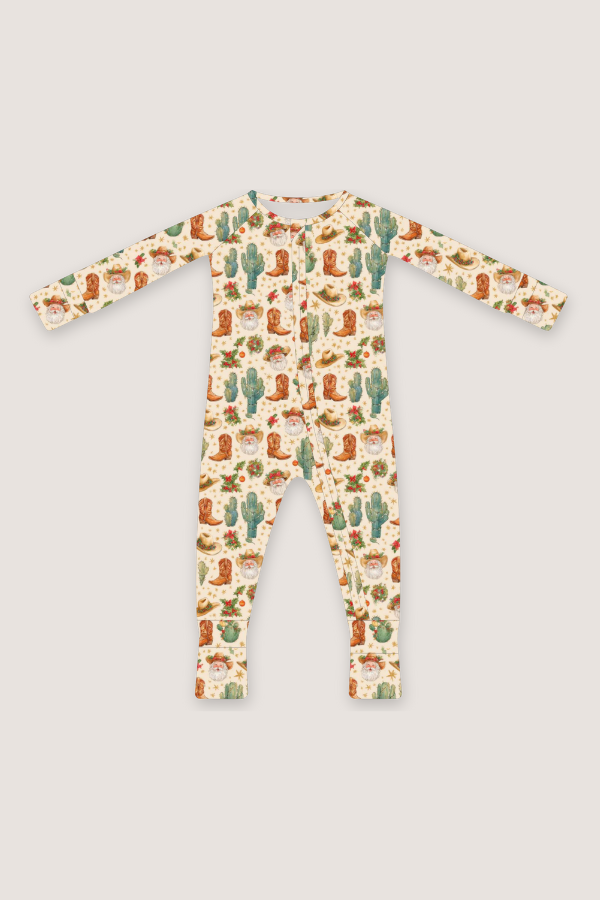 (PREORDER SEPT) Bamboo Loungewear | Santa Cowboy