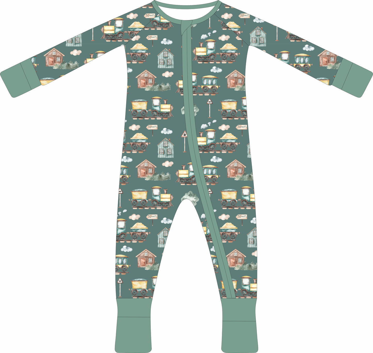 (PREORDER SPRING) Convertible Two-Way Ruffled Zipper One Piece | Choo Choo