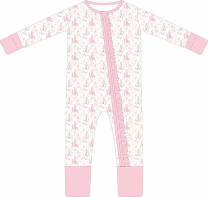 (PREORDER JUNE) Bamboo Ruffle Loungewear | Toile Cowgirl