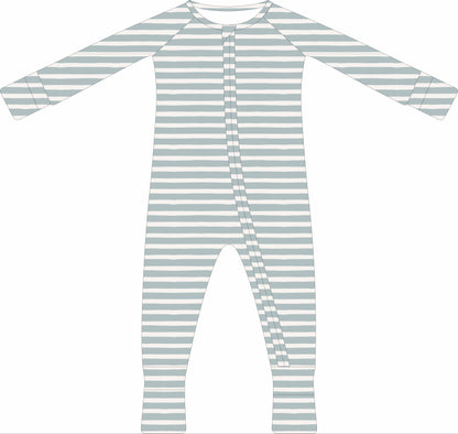 Convertible Two-Way Ruffled Zipper One Piece | Vintage Stripe