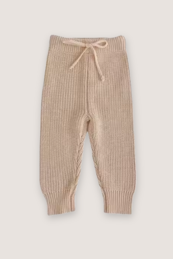 (PREORDER JULY) 100% Cotton Knit Joggers - Multiple Colors