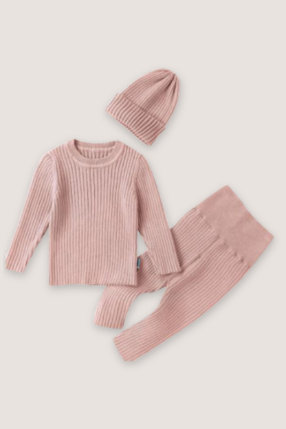 (PREORDER SEPTEMBER) Knit Joggers Beanie Set - Multiple Colors