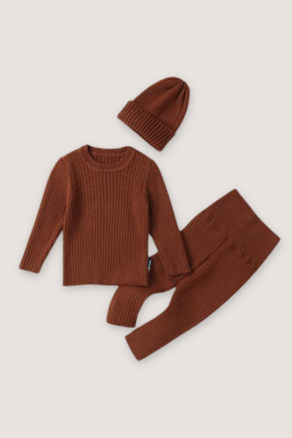 (PREORDER SEPTEMBER) Knit Joggers Beanie Set - Multiple Colors