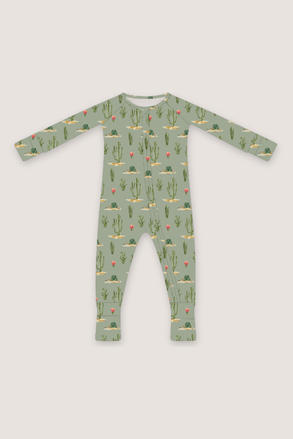 Convertible Two-Way Zipper One Piece | Sage Cactus