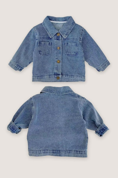 (PREORDER JULY) 100% Cotton Oversized Denim Jacket - Mommy & Me