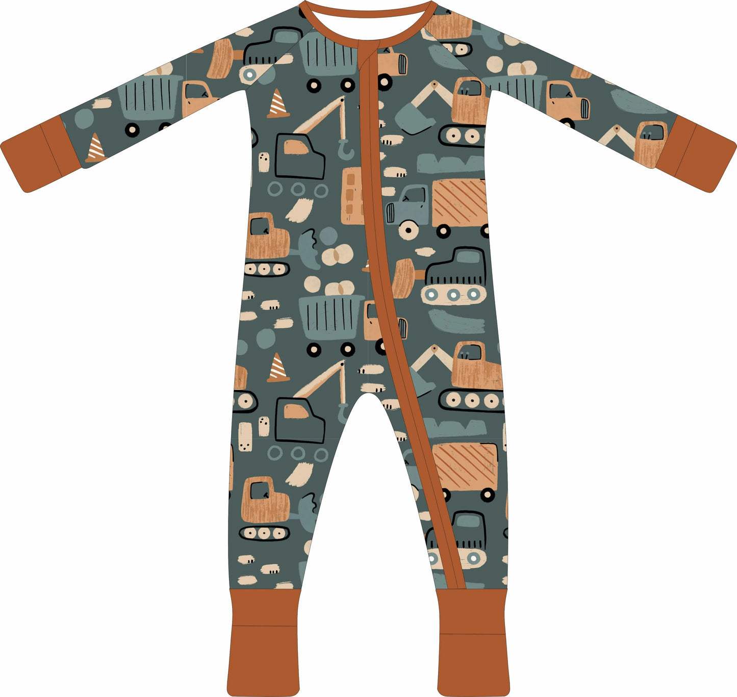 Convertible Two-Way Ruffled Zipper One Piece | Construction