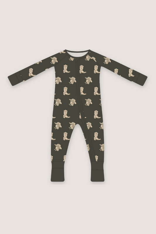 Convertible Two-Way Zipper One Piece | Camo Cowboy