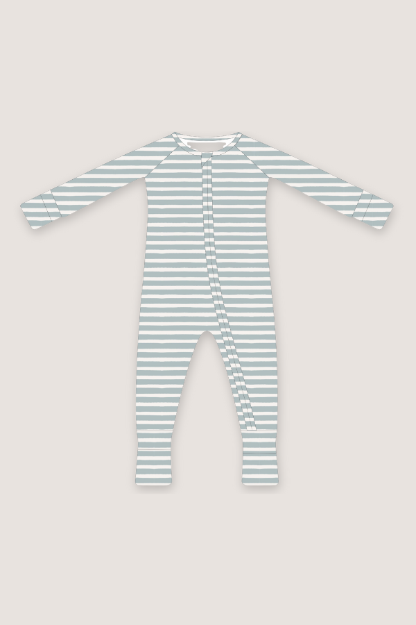 Convertible Two-Way Zipper One Piece | Vintage Stripe