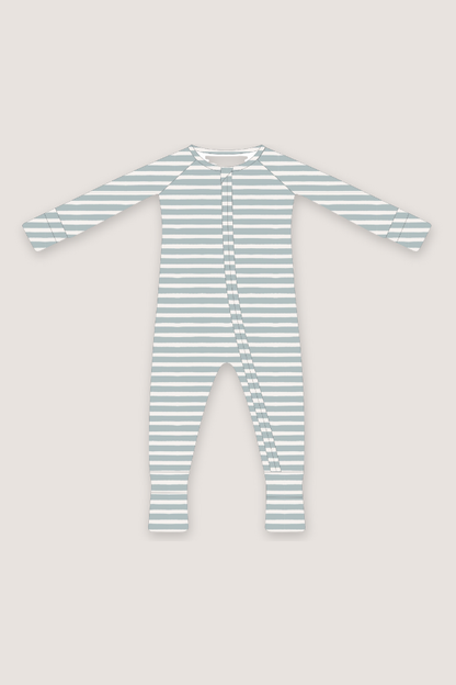 Convertible Two-Way Zipper One Piece | Vintage Stripe
