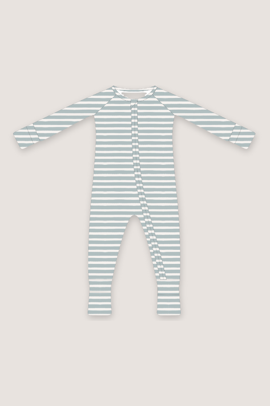 Convertible Two-Way Zipper One Piece | Vintage Stripe