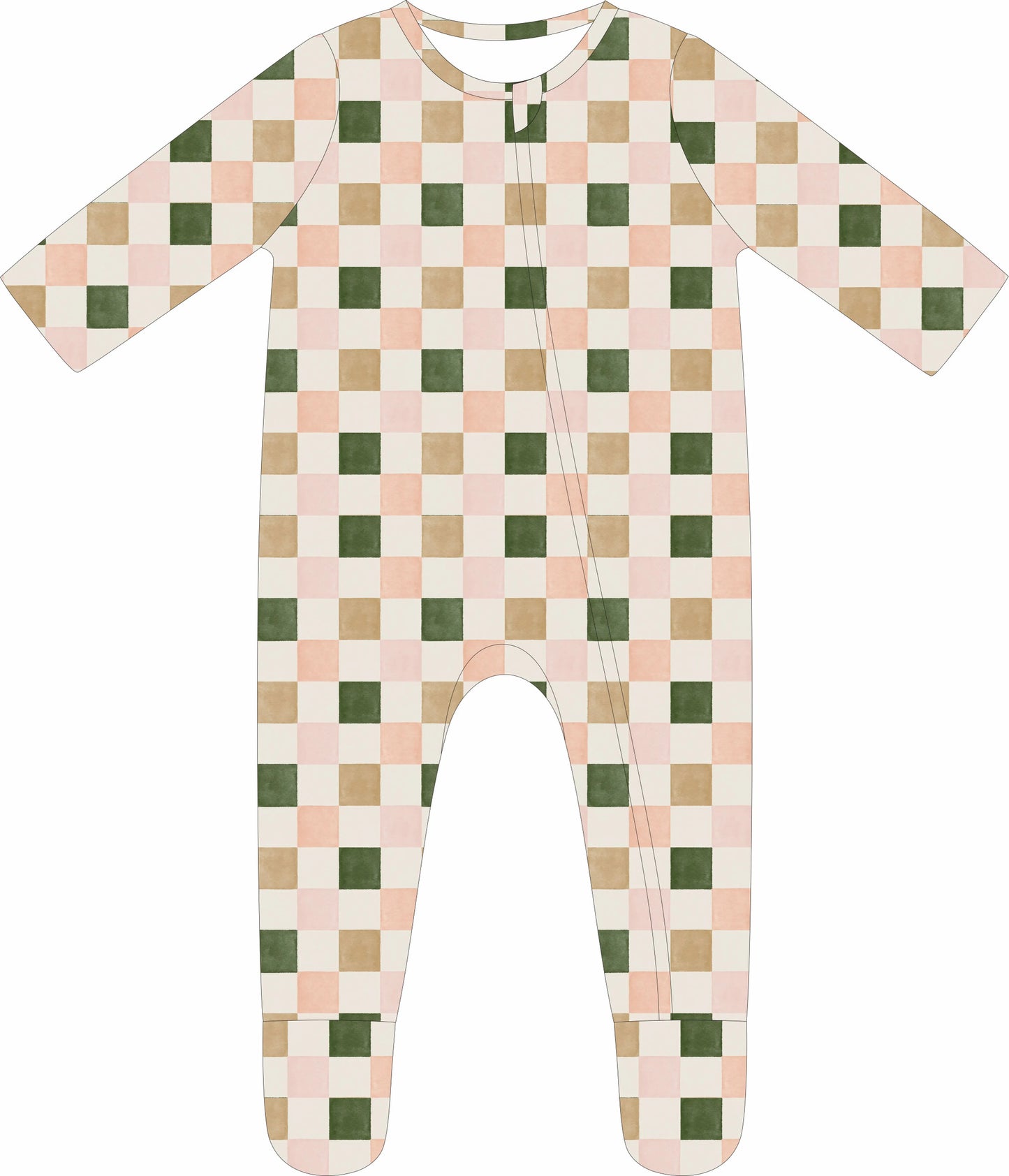 (PREORDER JUNE) Bamboo Loungewear | Pink & Green Check