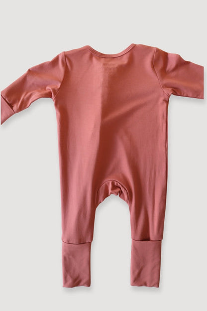 Convertible Two-Way Zipper One Piece | Rust
