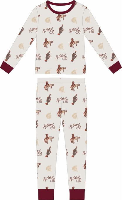 Bamboo Ruffle Loungewear | Howdy Cowgirl