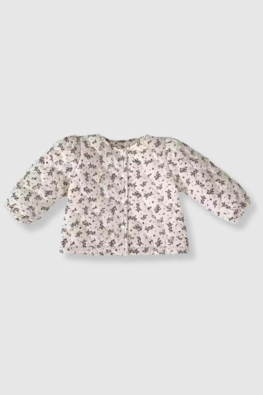 Dainty Floral Puffer Coat