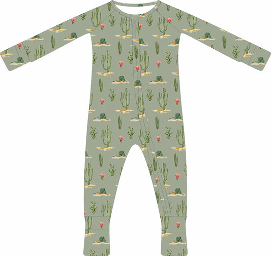 Convertible Two-Way Ruffled Zipper One Piece | Cactus