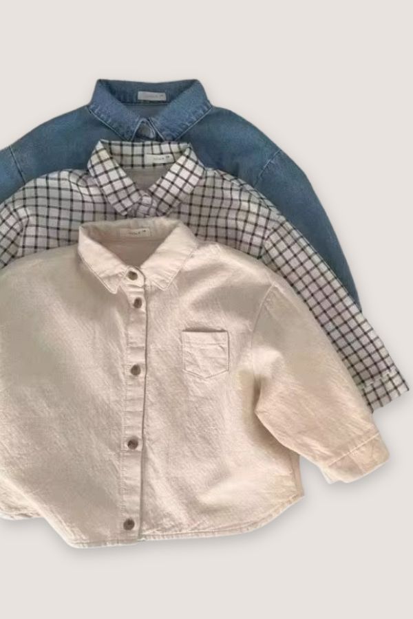 (PREORDER JUNE) 100% Cotton Button Down Shirt - Multiple Colors