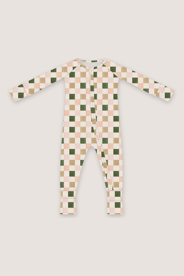 (PREORDER JUNE) Bamboo Loungewear | Pink & Green Check