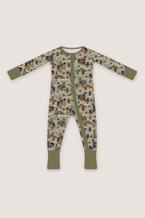 (PREORDER AUGUST) Bamboo Loungewear | Green Desert Bronc