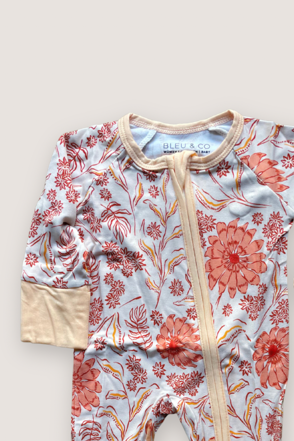 Convertible Two-Way Zipper One Piece | Coral Floral