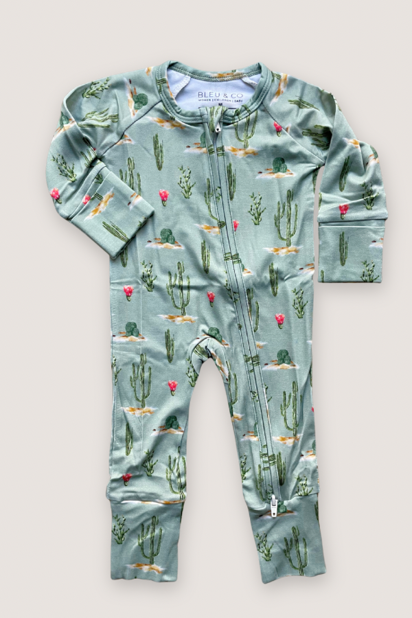Convertible Two-Way Zipper One Piece | Sage Cactus