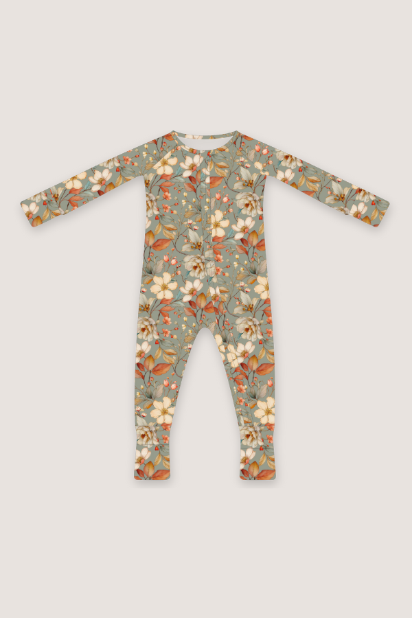 (PREORDER AUGUST) Bamboo Ruffle Loungewear | Fall Floral