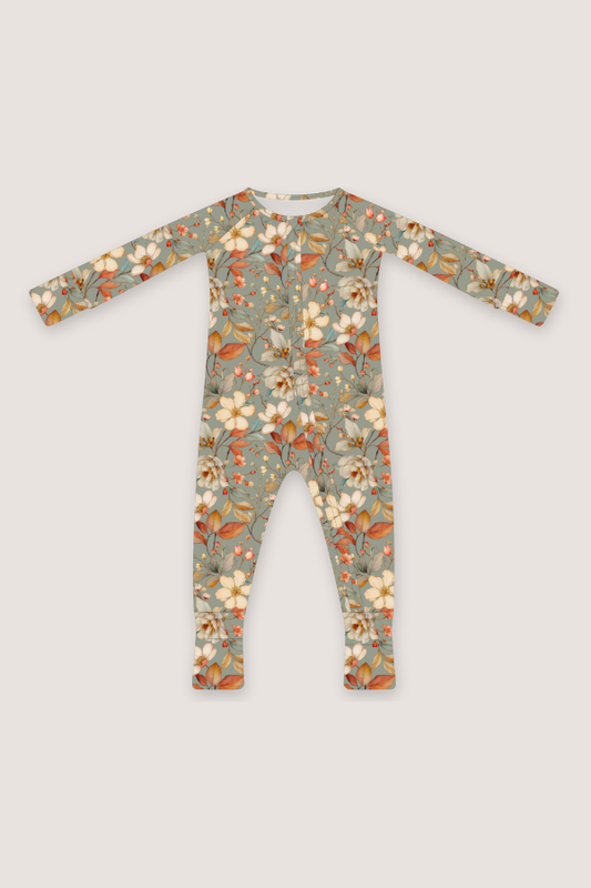(PREORDER AUGUST) Bamboo Ruffle Loungewear | Fall Floral
