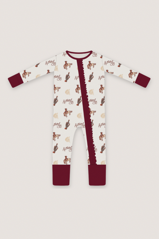 (PREORDER APRIL) Bamboo Ruffle Loungewear | Howdy Cowgirl