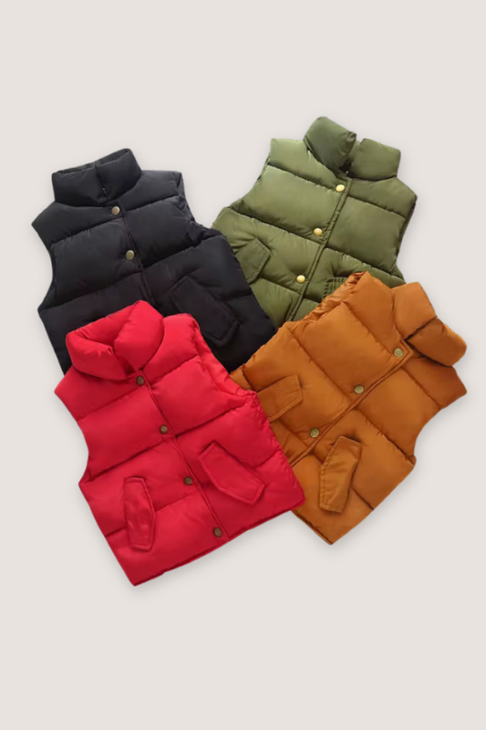 (PREORDER JULY) Puffer Vest - Multiple Colors
