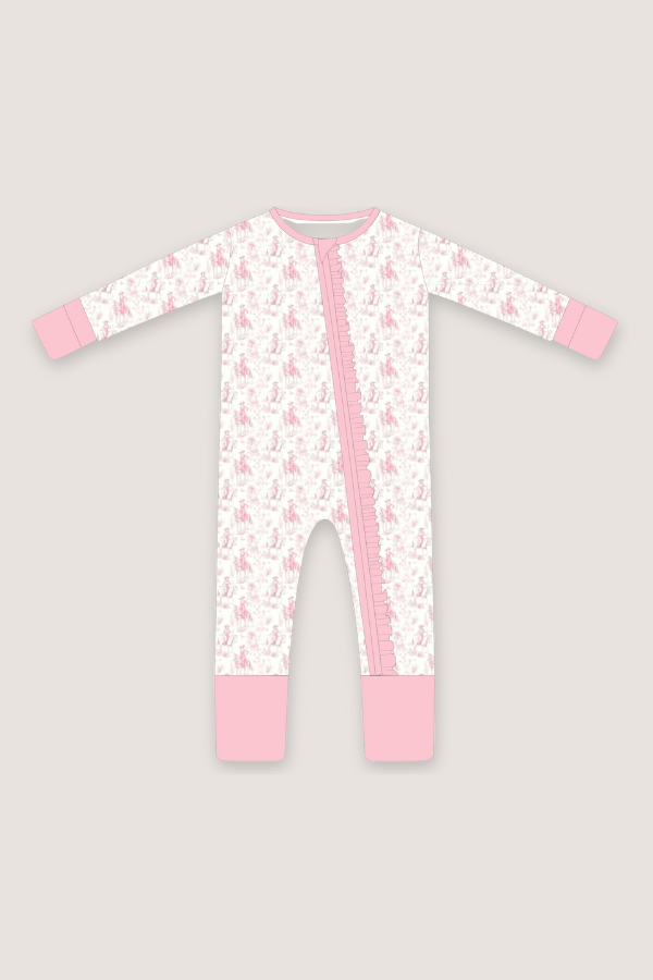 (PREORDER JUNE) Bamboo Ruffle Loungewear | Toile Cowgirl