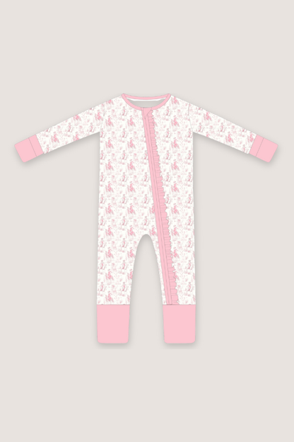 (PREORDER JUNE) Bamboo Ruffle Loungewear | Toile Cowgirl
