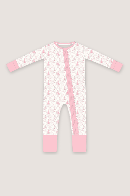 (PREORDER JUNE) Bamboo Ruffle Loungewear | Toile Cowgirl